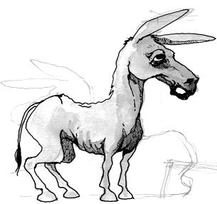 Sketch of the donkey