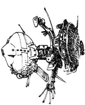 Sketch of an alien spaceship